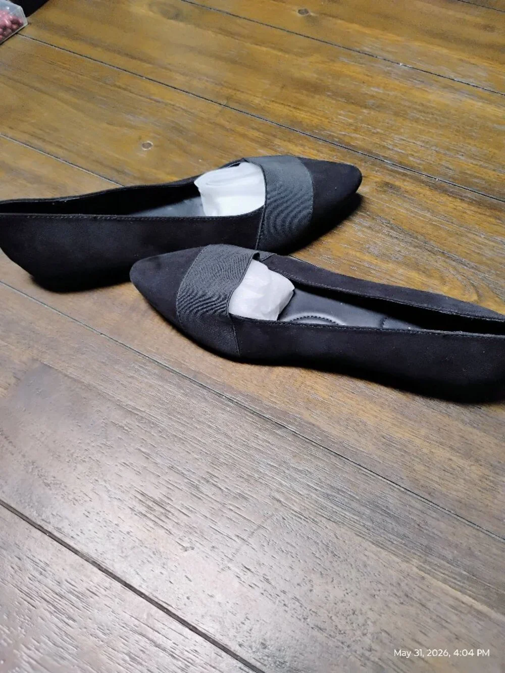 Lane Bryant Women's Black Flats Pointed Toe Shoe NWOT Size 10 Wide